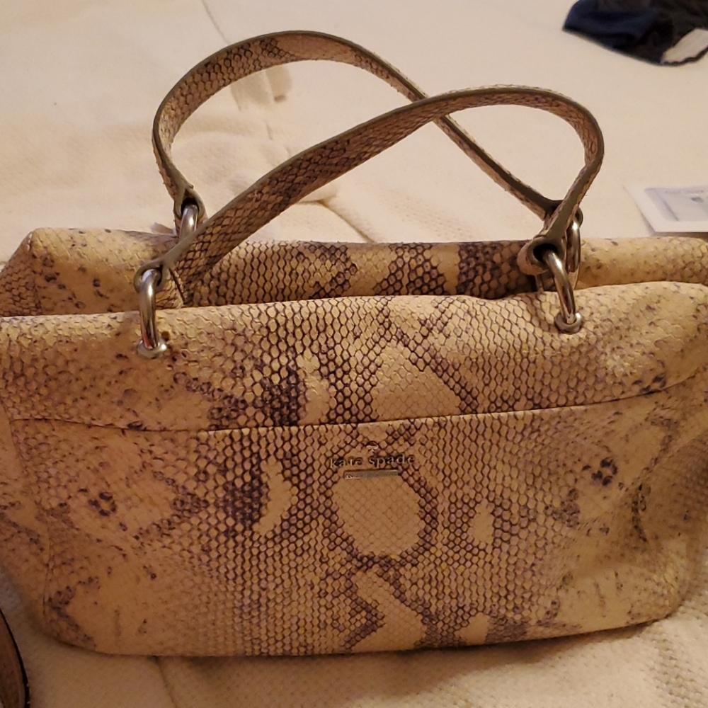 Kate Spade snakeskin handbag